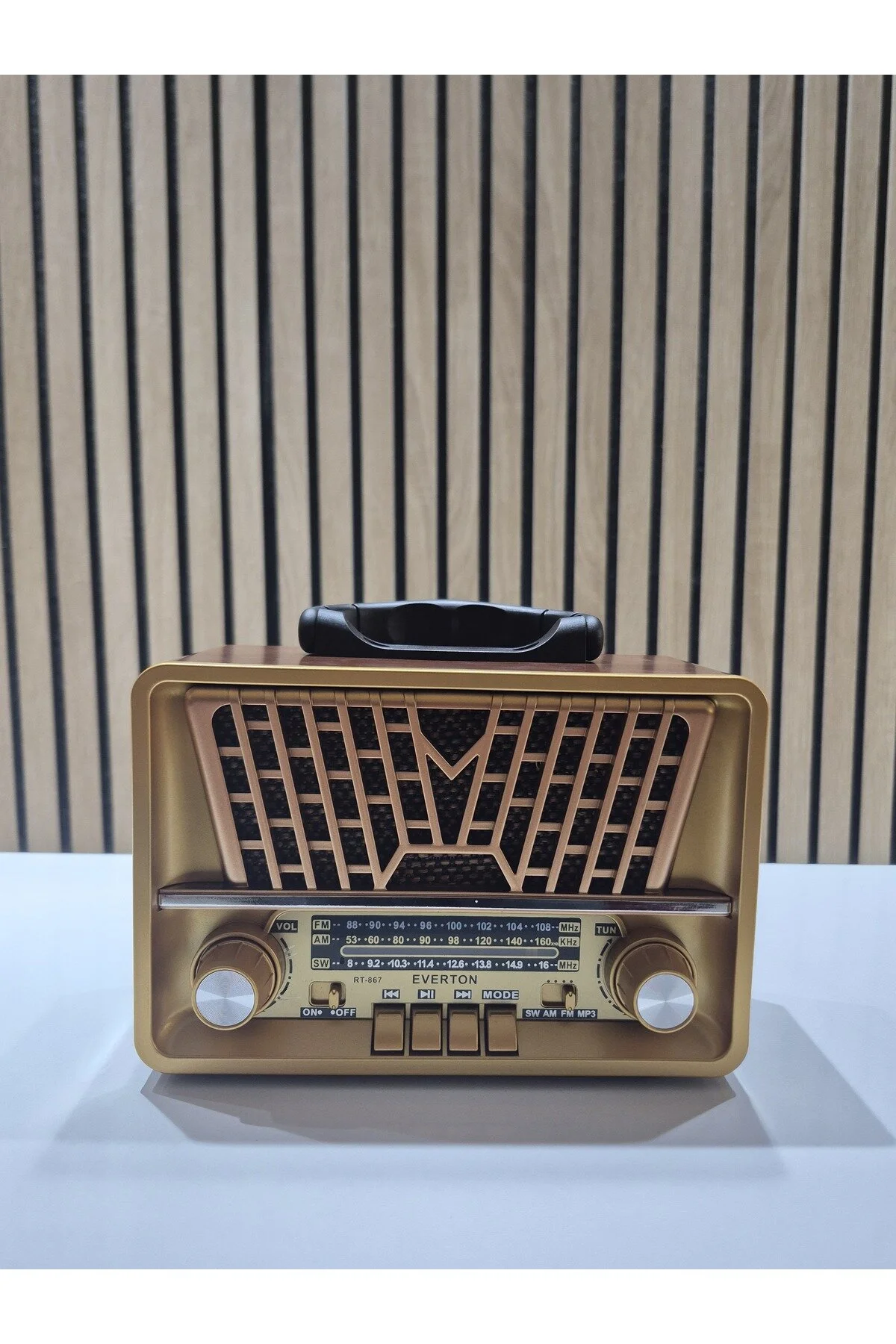 Rt-867 Bluetooth Fm-usb-tf-aux Şarjlı Nostaljik Radyo