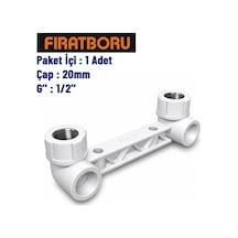 Fırat Kısa Tip Çiftli Batarya Bağlantısı 20mm, 1/2'', 7b80025127
