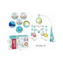 Bıb-648a-55 -vardem Işıklı Müzikli Kumandalı Mavi Bebek Dönencesi