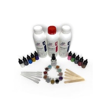 3 Kg Şeffaf Epoksi + Köpük Giderici + Sıvı Sedefli Pigment + Sim