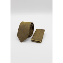İmza Hardal Desenli 6 Cm Kravat 1090245302 810 Hardal