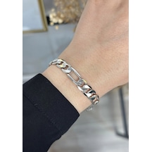 Gümüş Marka Model Xp Bileklik 21 Cm Gümüş
