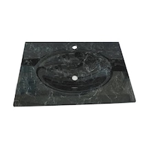 Kuaför Cam Lavabo 15 MM 100 x 56 CM Siyah