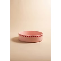 Karaca Sweetheart Salata Kasesi Beyaz 23 Cm Pembe