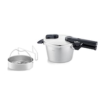 Fissler Vitaquick Premium Düdüklü Tencere 2,5 L, Çap 18 Cm , Paslanmaz Çelik Düdüklü Tencere, 2 Pişirme Seviye Çok Renkli