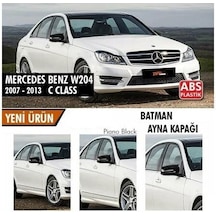 Mercedes Benz W204 2007-2014 Batman Yarasa Ayna Kapağı Piano Blac