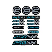Cfmoto 250sr Motosiklet Çoklu Sticker Seti 05