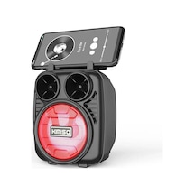 Hera Bluetooth Hoparlör Taşınabilir Ses Bombası Led Işıklı Extra Bass Ses Speaker Sd Kart-usb