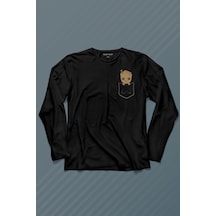 Bebek Groot Marvel Galaksinin Koruyucuları Cep Uzun Kollu Tişört Baskılı T-shirt 001
