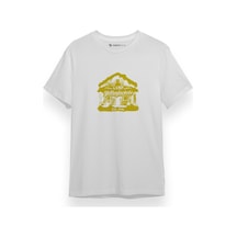 Yellowjackets Camp House Beyaz Kısa Kol Erkek Tshirt 001