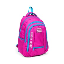 Coral High Sport Neon Pembe Dört Bölmeli Sırt Çantası 23456