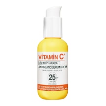 Vitamin C 2'si 1 Arada Aydınlatıcı Serum Krem, Uva, Uvb, Yüz Güneş Kremi