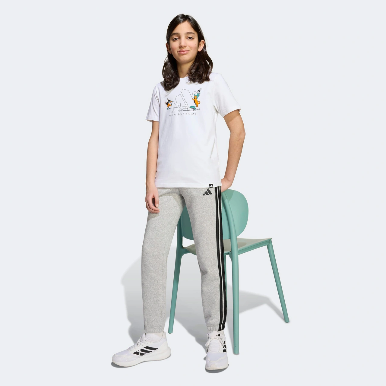 Adidas Winter Sports Graphic Çocuk Beyaz T-shirt Jy4951 Beyaz