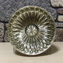 Gümüş Kaplama Dilimli Bakır Hamam Tası Gümüş