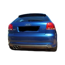 Audi A3 8p S3 2005 - 2008 2 Kapı Arka Tampon Eki - Difüzör Plastik