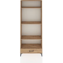 Arges Dolap 4 Raflı Tek Çekmeceli 88x30x221 Çam-çam Atlas Çam