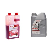 2 Zamanlı Motor Yağı Ölçekli 1 Lt Ve Kılavuz Zincir Yağı 1 Lt