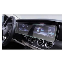 Mercedes E Serisi W213 Uyumlu 12.3 Inc Multimedya Ekran Koruyucu Kırılmaz Şeffaf Temperli Nano Cam