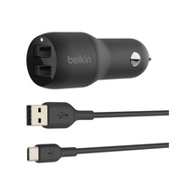 Çift Usb Araç Şarj Cihazı 24 W + Usb-c Kablosu Boost Charge Çift Bağlantı Noktalı Araç Şarjı, 2 Bağlantı Noktalı Usb Araç Şarjı Nintendo Switch Araç Şarjı, İpad Pro Araç Şarjı