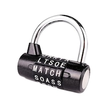 Willowhaven 1 Adet Silvery Sağlam Çinko Alaşım Kombinasyonlu Kilit - 5 Harfli Şifreli, Pilsiz, Spor Salonu, Okul, Dolap, Bahçe İçin Güvenli