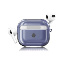 Noktaks - Airpods 3.nesil Uyumlu Airpods 3. Nesil - Kılıf Shockproof Silikon Kılıf - Mavi
