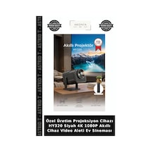 Özel Üretim Projeksiyon Cihazı Hy320 Siyah 4k 1080p Akıllı Cihaz Video Aleti Ev Sineması