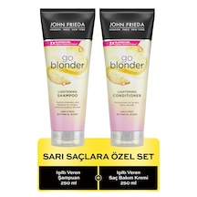 John Frieda Go Blonder Lightining Işıltı Veren Sarı Saç Şampuanı 250 ML + Saç Kremi 250 ML