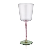 The Mia Şarap Kadehi Pembe Yeşil 350 Ml