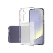 Samsung Galaxy Uyumlu   S24 Fe Kılıf Kart Şeffaf Silikon - Şeffaf