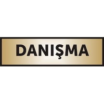 Danışma Yazılı Kapı Levhası ,Yönlendirme Levhası ,Gold