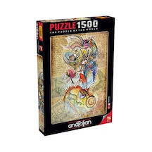 Anatolian 1500 Parçalık Puzzle - Dünyayı Gezen Çerkes Kızı 4560