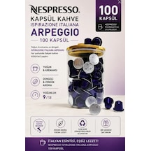 Kapsül Kahve Arpeggio 100 Kapsül + Cam Saklama Kutusu Hediyeli
