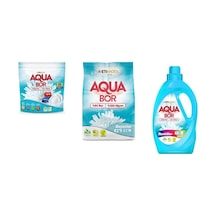 Aquabor Doğal Mineralli Tablet + 4 Kg Beyaz + Sıvı Renkliler 3 Lü Set Aquabor Doğal Mineralli Tablet + 4 Kg Beyaz + Sıvı Renkliler 3 Lü Set