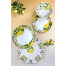 Capri Lemon 2 Kişilik 8 Parça Yemek Takımı Sarı