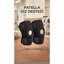 Buğz Patella Destekli İkili Diz Korsesi Çapraz Bağ Destek Spor Kullanımı