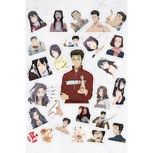 Kiseijuu Parasyte Anime Telefon Laptop Bullet Journal Yapışkanlı Folyo Sticker Paketi 25 Adet Çok Renkli