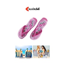 4 Adet Pembe Çiçek Desenli Terlik Plaj Havlu Mandal Klipsi Güçlü Tutuş Ve Taşınabilir Çok Renkli