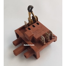 Şofben Kademe Anahtarı Mini Elektrikli Şofben Şalteri Soketli Kablolu Tip Şalter Kahverengi Şofben Kademe Anahtarı Mini Elektrikli Şofben Şalteri Soketli Kablolu Tip Şalter Kahverengi