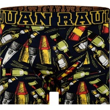 Munivy Juan Raul Kokteyl Desenli Siyah Rahat Erkek Boxer Siyah