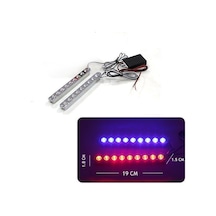 Space Space 2x9 Led Panjur İçi Çakar Lamba 9w Kırmızı-mavi /lapa178 O A34439