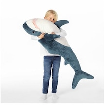 Çocuk Peluş Oyuncak Mavi Köpek Balığı Meridyendukkan 100 Cm Yumuşak Oyuncak