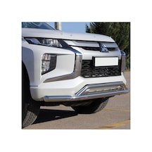 2007+ Mitsubishi L200 Ön Tampon Koruma Demiri İkili Krom