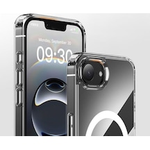 İphone 16e Uyumlu Şeffaf Ve Magsafe Özellikli Telefon Kılıfı İphone 16e Magsafe İle Uyumlu Şeffaf Silikon Kılıf