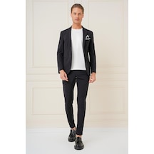 C 680 Slim Fit Siyah Spor Ceket Siyah