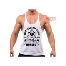 Tarzsokak Gym Tank Top Fitness Sporcu Atleti Gym13 Beyaz