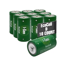 Batteries R20 Ecocell D Boy Pil 1.5v Büyük Boy Pil 10, 10'lu Paket