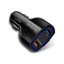 Ebitda Araba Şarj Adaptörü Pd Ve Çift Usb Üçlü Port Hızlı Şarj Cihazı 12-24v Araba Suv Siyah, Araba Şarj Cihazı
