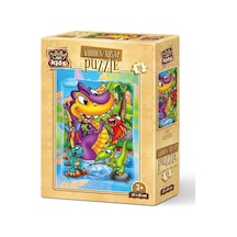 Art Puzzle Kids 3 Yaş Ve Üzeri Ahşap Yapboz Ejderha Ve Balıklar - 16 Parça Yapboz 5857