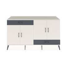 Hyperion Konsol 5 Raflı 2 Çekmeceli 4 Kapaklı 176x44x99 Aytaşı-ay Aytaşı-aytaşı/antrasit