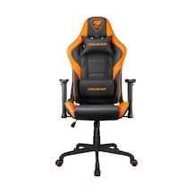 Gaming Chair Armor Elite, Steel-frame, Breathable Pvc Leather, 160 Recliner System, 120kg Weight Capacity, 2d Adjustable Arm-rest, Steel 5-star Base- Orange Çok Renkli